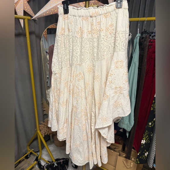 NWOT Free People Doiley Maxi Skirt - Picture 9 of 10